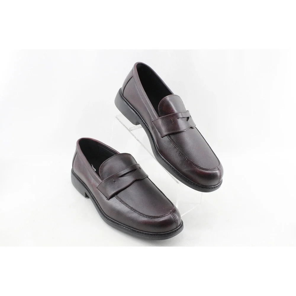 Drew Essex Men's 12 6E Classic Penny‎ Loafer Burgundy Leather Therapeutic shoes